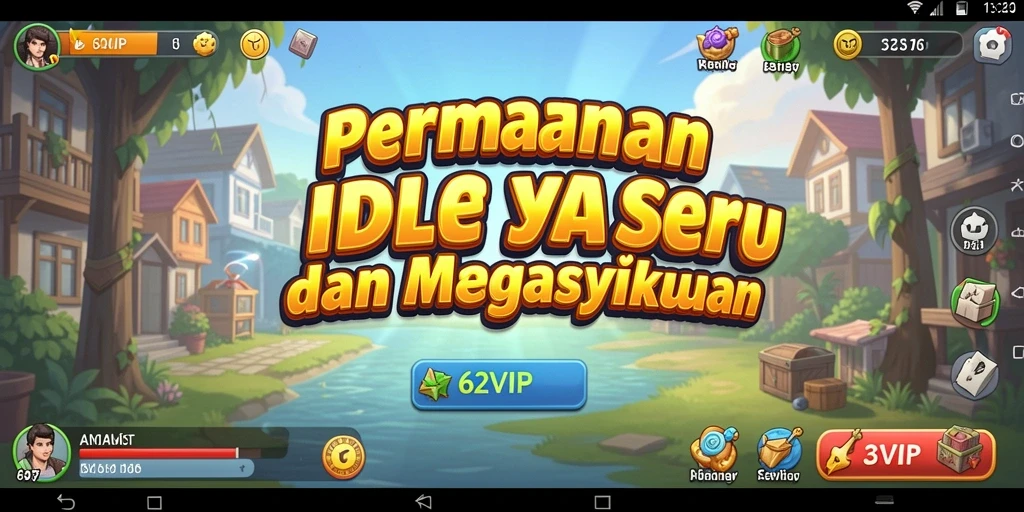 Tampilan gameplay 62VIP yang memikat dalam genre Idle.