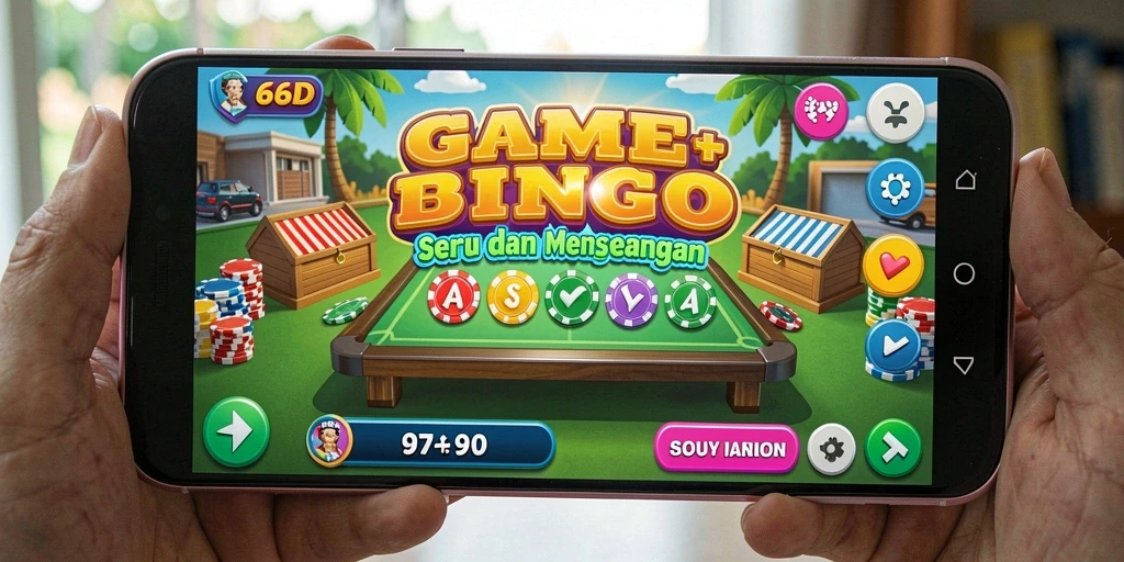 Tampilan menarik dari gameplay Bingo di 66D.