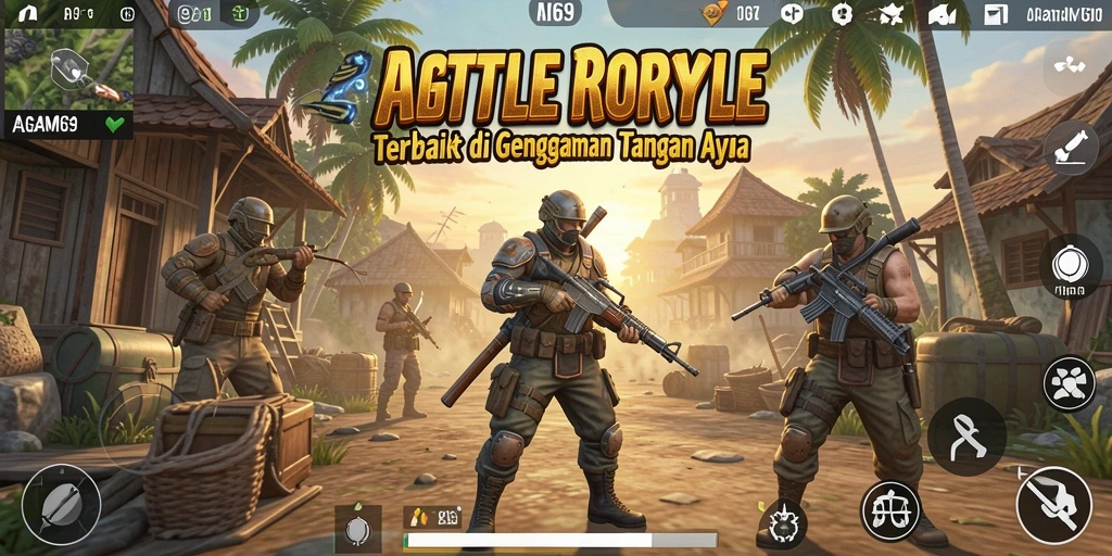 Gameplay seru dalam pertarungan Battle Royale AGAM69.