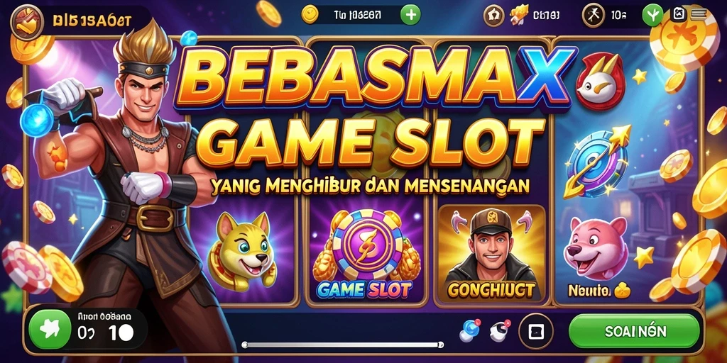 Tampilan menarik dari gameplay BEBASMAX yang penuh warna dan fitur Slot.