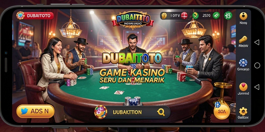 Tampilan gameplay kasino yang seru di DUBAITOTO.