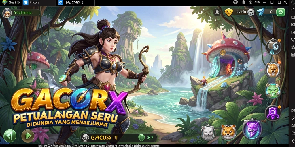 Gameplay seru GACORX dengan pemandangan menakjubkan.