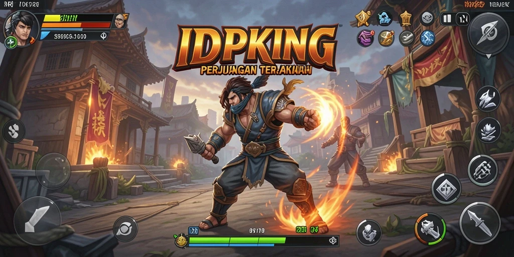 Gameplay pertarungan seru dan mendebarkan di IDPKING.