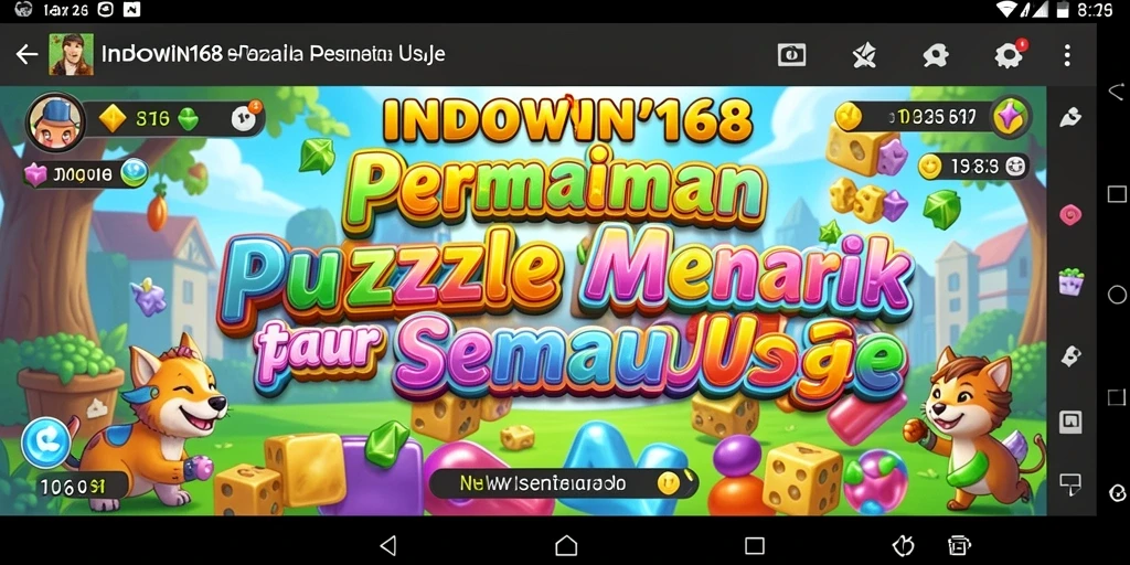 Tampilan gameplay menarik dari INDOWIN168 saat menyelesaikan teka-teki.