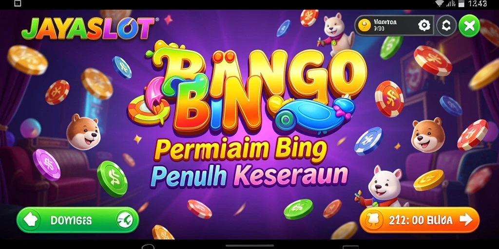 Tampilan gameplay menarik dari JAYASLOT dengan suasana Bingo yang meriah.