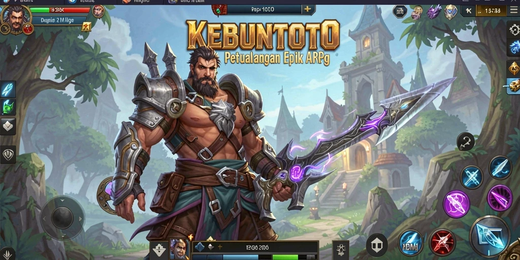 Tangkapan layar KEBUNTOTO menampilkan aksi pertempuran mendebarkan dan grafik yang menawan.