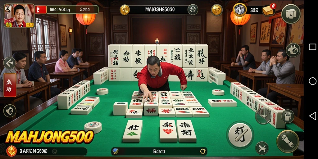 Tampilan gameplay seru dari MAHJONG500 dalam kompetisi olahraga.