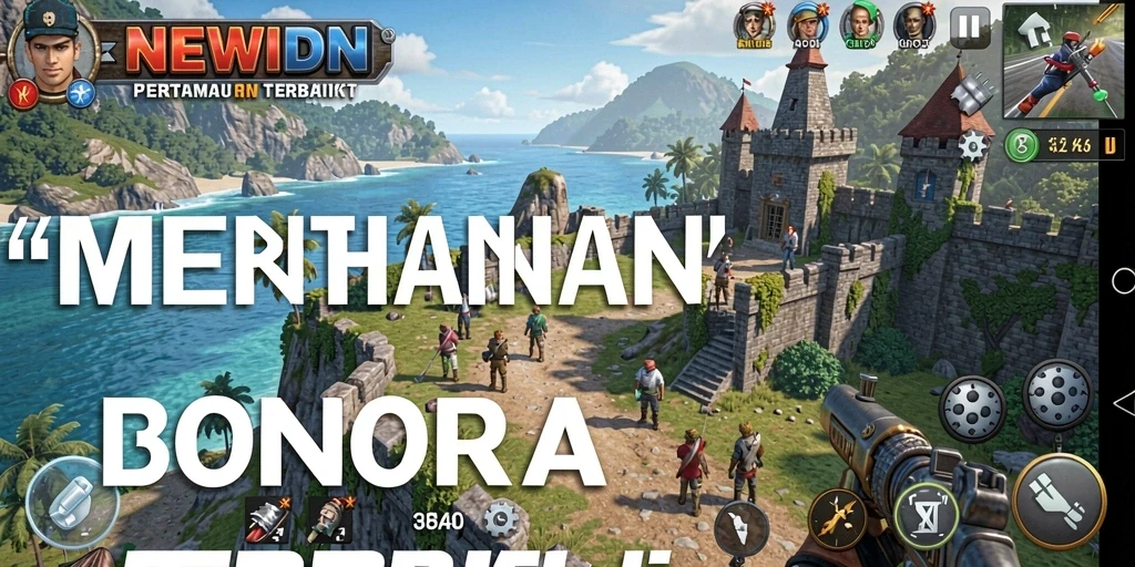 Tampilan gameplay seru dalam Tower Defense NEWIDN.