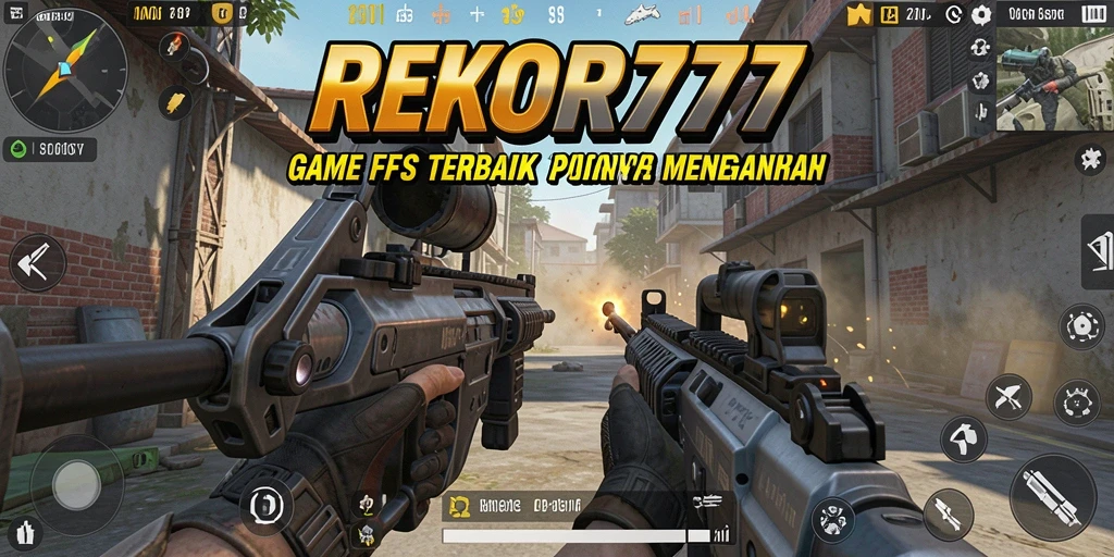 Tampilan gameplay <strong>REKOR777</strong> yang mendebarkan dalam mode FPS.