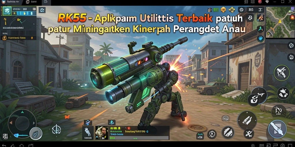 Tampilan antarmuka RK55 yang intuitif dan mudah digunakan.
