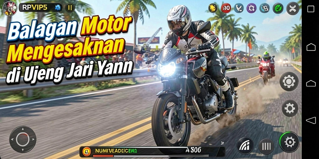 Tampilan menegangkan saat berlomba di RPVIP5.