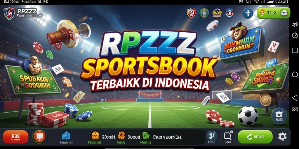 Tampilan antarmuka RPZZZ saat melakukan taruhan olahraga.
