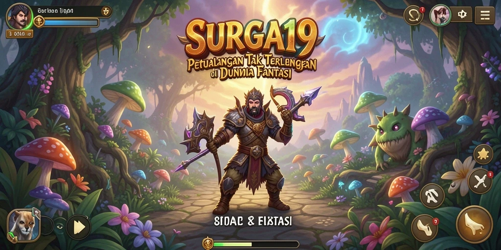 Tampilan gameplay epic dalam petualangan SURGA19 yang menarik.