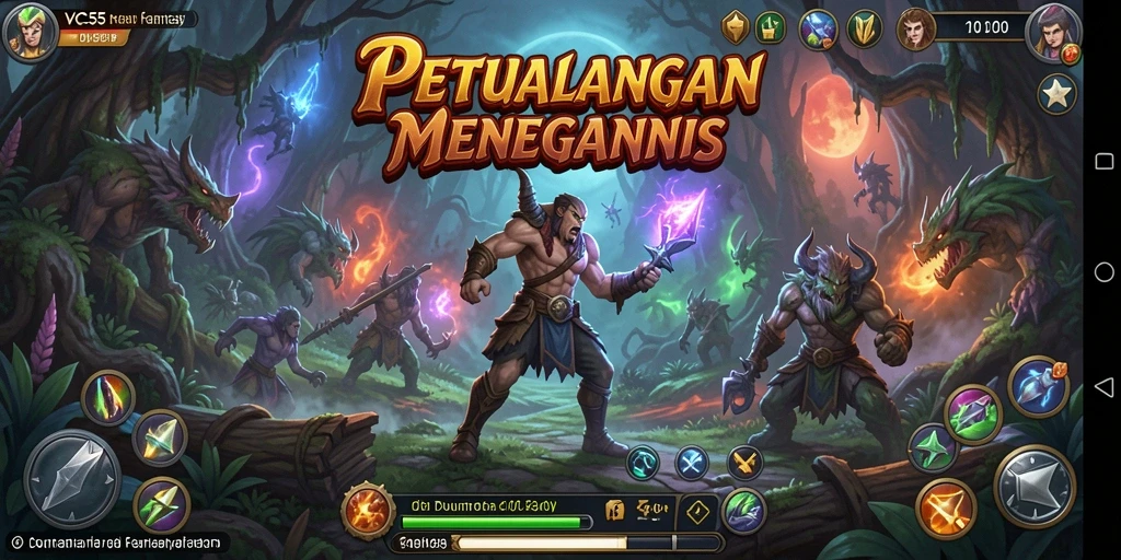 Tampilan gameplay menegangkan di dunia petualangan VC55.