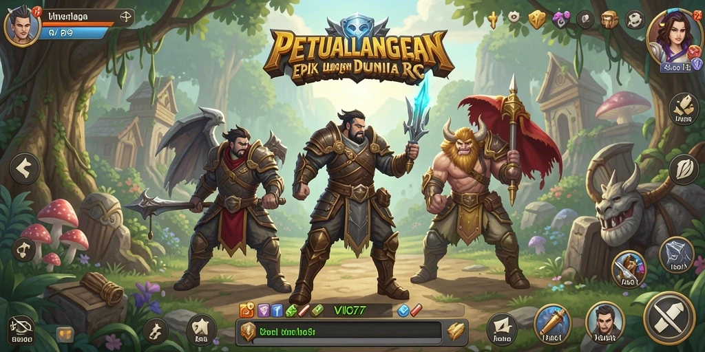 Screenshot gameplay VIO77 yang menampilkan aksi seru dalam RPG.